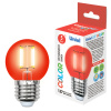 Лампа светодиодная LED-G45-5W,GLA02RD,UL-00002986 Красный свет