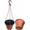 Миска подвесная 3,7л с подвесом терракот АК